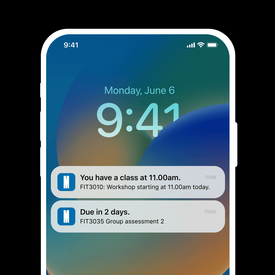 A mobile device showing reminder feature.